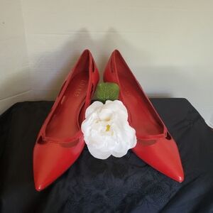 Lauren Ralph Lauren Elegant Rare Vintage Red Women's Pumps, Size 9 B